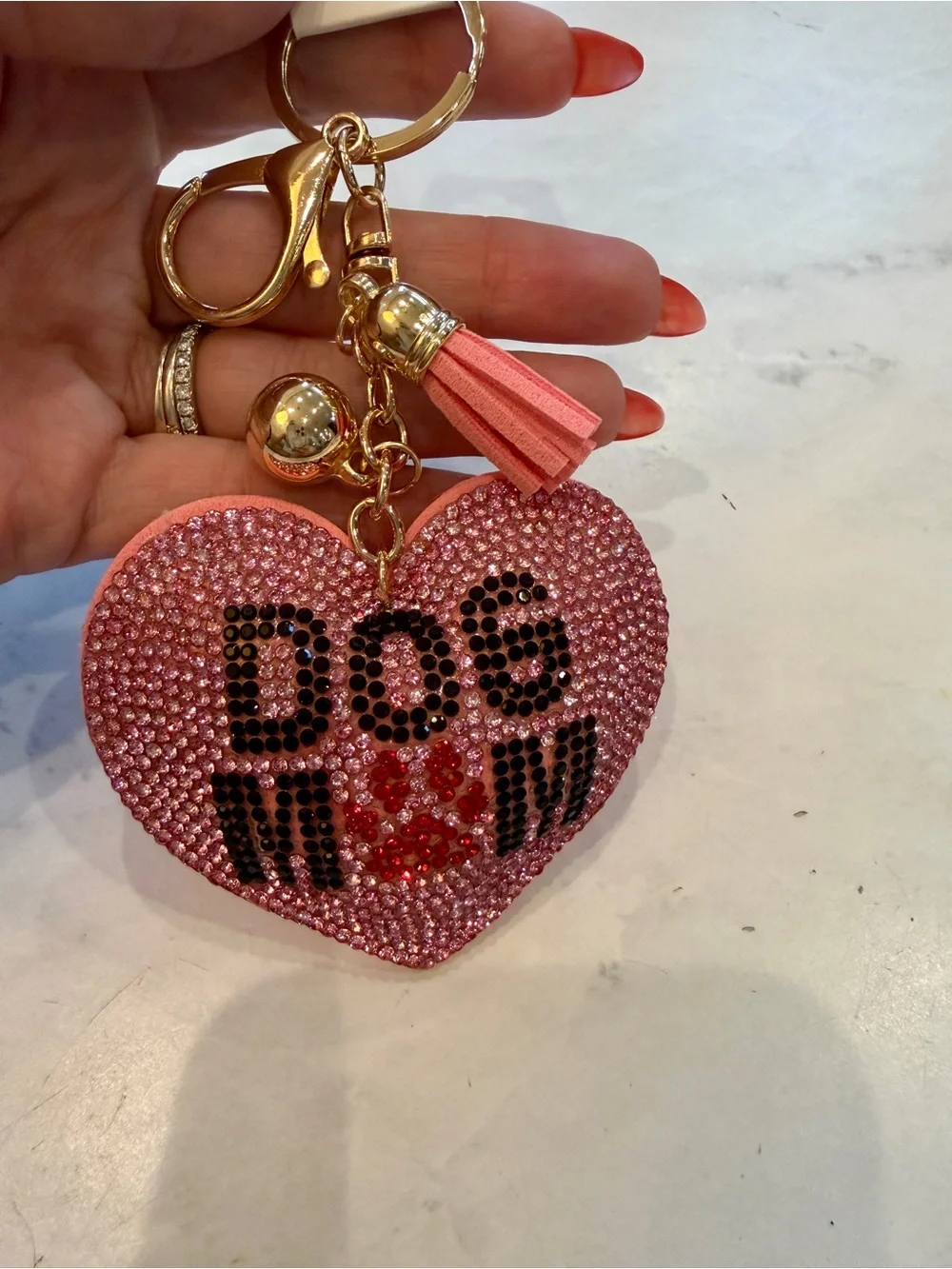 ✨ NWT Pink Sparkly Rhinestone 